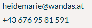 Kontakt Heidemarie Wandas